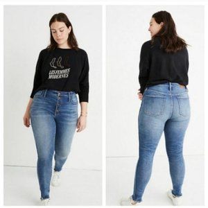 Madewell Petite 10" High-Rise Skinny Jeans Plus Size  37